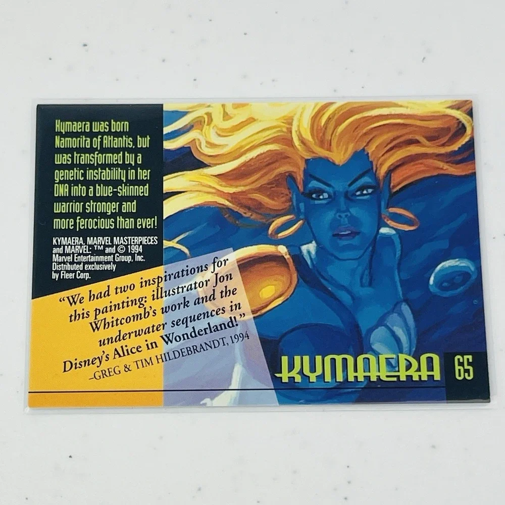 1994 Fleer Marvel Masterpieces Gold Series Kymaera Trading Card Hildebrandt